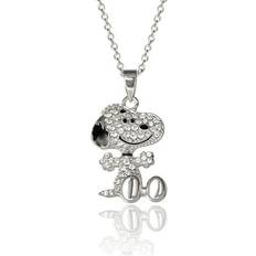 Silver Plated Charms & Pendants Peanuts Sold by: SallyRose, Snoopy Silver Plated 3D Pave Pendent Chain