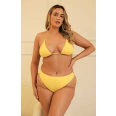 Jaune Bas de bikinis Seashore High Waisted Bikini Bottom - Sun Yellow