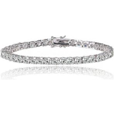 Tennis Bracelets Tennis Bracelet with 1/8 Ct Cubic Zirconia Silver ONE SIZE