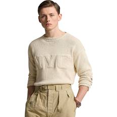 Linen - Men Sweaters Polo Ralph Lauren NYC Cotton-Linen Sweater in Cream