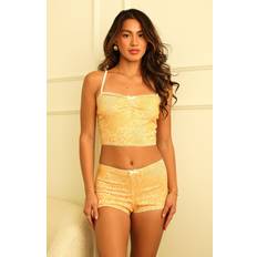 Femme - Or Pyjamas Sweet Dreams Pajama Two-Piece Set - Yellow