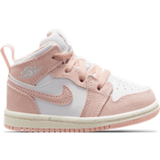 Pink Sport Shoes Children's Shoes Nike Jordan 1 Mid SE TD - White/Sail/Legend Pink