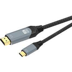 Kabler Nordic USBC-N1330 USB C - HDMI 2.0 M-M 3m