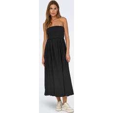 Only Strapless Smock Midi Dress