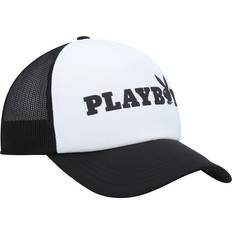 Playboy Foam Trucker Snapback Hat - White/Black