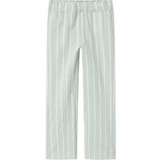 Name It Kid's Hicheck Wide Leg Trousers - Silt Green (13229396)