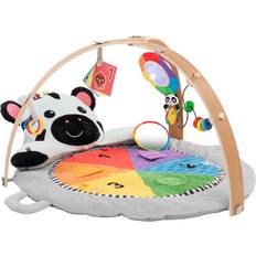 Animal Tapis d'éveil pour bébés Baby Einstein Zen's Activity Milestones Plush Gym with Wooden Bar