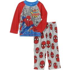 Marvel Nightwear Children's Clothing Marvel Spiderman Little Boys Toddler Long Sleeve Top Fleece Pants Pajama Piece Set 2T