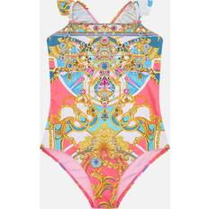 Sleeveless Bathing Suits Camilla Kids One Piece with Frill Strap 12-14 Sail Away with Me