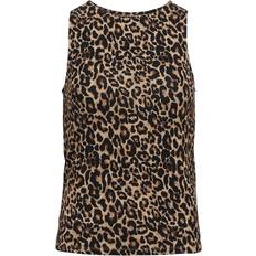 Brune - Dame Singleter Object Collectors Item Leopard Print Top