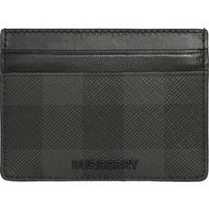 Burberry Sandon Check Logo Card Case - Charcoal