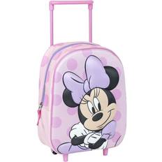 Minnie Mouse Skoleryggsekk med Hjul Rosa 25 x 37 x 10 cm