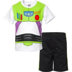 Other Sets Disney Pixar Toy Story Buzz Lightyear Big Boys Cosplay T-Shirt and Mesh Shorts Outfit Set Buzz Lightyear Black/Green 10-12