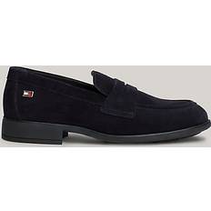 Tommy Hilfiger Men Loafers Tommy Hilfiger Suede Enamel Flag Loafers SPACE BLUE