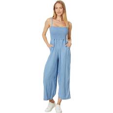 Tommy Hilfiger Jumpsuits & Overalls Tommy Hilfiger Women's Smocked Chambray Jumpsuit Light Benson