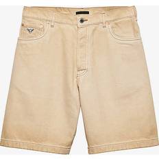 Prada Men Trousers & Shorts Prada Worn bull-denim Bermudas