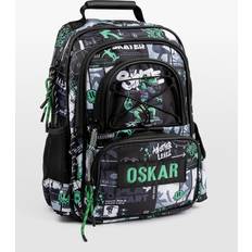Rofa Design Barnryggsäck med namn, Svart Dinosaur