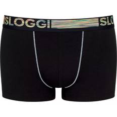 Sloggi Boxers Men's Underwear Sloggi 2er-Pack Boxershorts mit niedriger Taille GO ABC Natural Noir