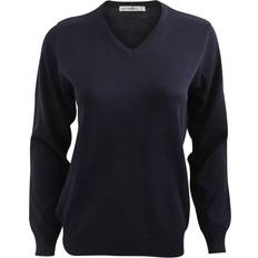 One Size Jumpers Kustom Kit Arundel Long Sleeve V-Neck Sweater Navy