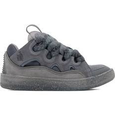 Lanvin Men Sneakers Lanvin Leather Curb - Light Grey