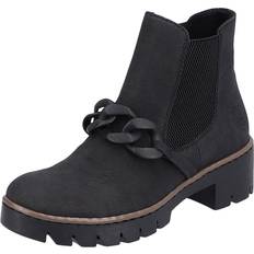 Kunstleder Chelsea Boots Rieker Chelsea Boots schwarz