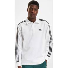 Adidas Herre T-shirts adidas Adicolor Rugby Polotrøje - Sort/Hvid