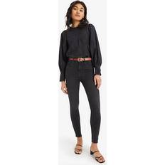 Levi's 720 High Rise Super Skinny Jeans Schwarz Schwarz