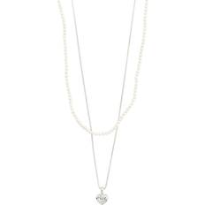 Arlet Necklace Silverplated Dam Halsband Med Hänge one