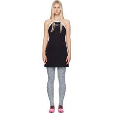 Exclusive Black Ribbed Dress Black