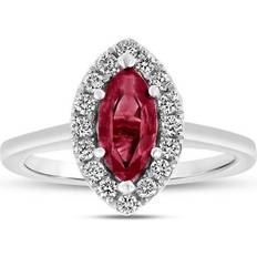 Louis Creations Louis Creations RL2859RD-9 1.37 CTW Diamond & Ruby Ring, 14K White Gold