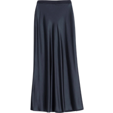 Ahlvar Gallery Hana Satin Skirt Navy