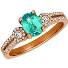 14K 1.13 ct. tw. Diamond & Blueberry Zircon Cocktail Ring