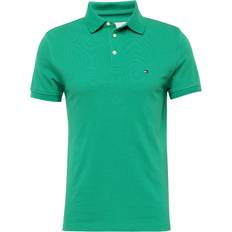 Tommy Hilfiger Regular Fit Poloshirt mit Logo-Stitching - Grass