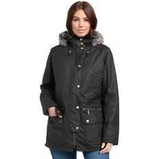 Barbour Brown Coats Barbour Womens Kelsall Wax Parka Rustic Brown