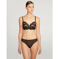 Wolford Bras Wolford Esmeralda Airy Light Bra With Wave Design - Black