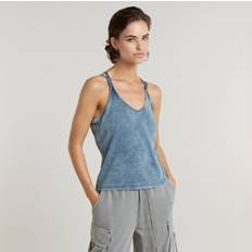 XXS Singleter G-Star Indigo Spaghetti Strap Tank Top Light blue Women