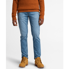 Timberland Herren Jeans Timberland Schmal geschnittene Sandown Stretchjeans mit 5-Pocket-Design für Herren in Hellblau, Mann, Blau, Größe: 29