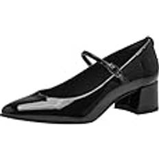 Tamaris Damen Pumps Blockabsatz Vegan; BLACK