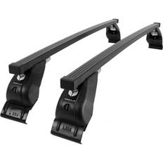 Black Roof Racks Modula steel roof bars set to fit volvo s60 mk3 19-24 rail