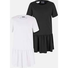 Urban Classics Girls Valance 2er Pack T-Shirt Kleid Schwarz 134140