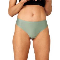 Sportswear Garment Knickers Purelime Invisible Microfiber Thong 2-Pack - Dusty Seagreen/Black