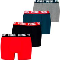 Puma Mies Miesten alusvaatteet Puma Men's Boxer Briefs 4-Pack - Red