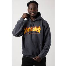 Sweatshirt Thrasher Flame Hoodie Dark Grey