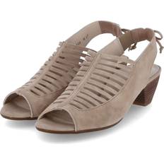 Paul Green Hjemmesko & Sandaler Paul Green Hazel Womens Peep Toe Sandals - Tan