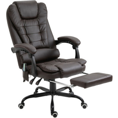 Massage & Relaxation Products Inbox Zero 7-Point Vibrating Massage Office Chair High Back Executive Recliner w/ Lumbar Support Upholstered in Black/Brown Wayfair 47.75 H x 26.5 W x 31 D in