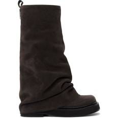 Silver Boots The Attico Brown Robin Tall Boots 624 Dark Grey IT