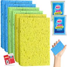 Cleaning Sponges SOL 6pk Cellulose Sponge Highly Absorbent Kitchen