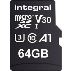 Memory Cards & USB Flash Drives Integral ultimapro premium microsdxc uhs u3 v30 a1 memory card 100mb/s, 64gb