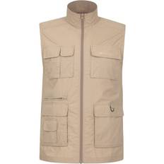 Beige Vests Mountain warehouse Mens Trek II Gilet Beige