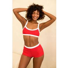 Rojo Tops de bikini Kelly Bandeau Bikini Top - Red